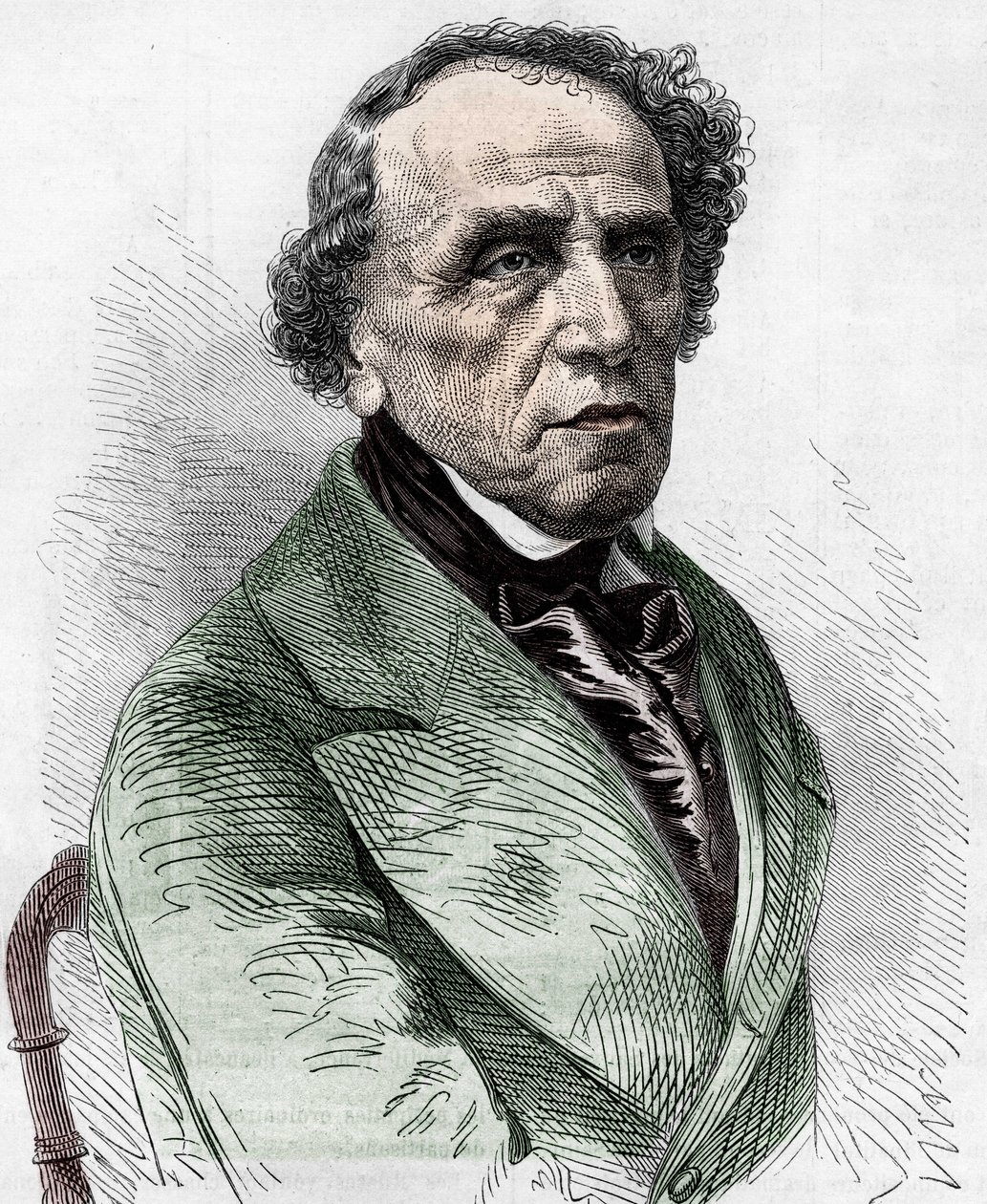 Portret Giacomo Meyerbeera (1791-1864), niemieckiego kompozytora. autorstwa Unknown artist