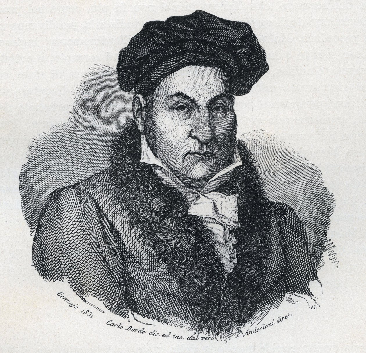 Portret Giandomenico (Gian Domenico) Romagnosi (1761-1835), włoskiego filozofa i prawnika autorstwa Unknown artist