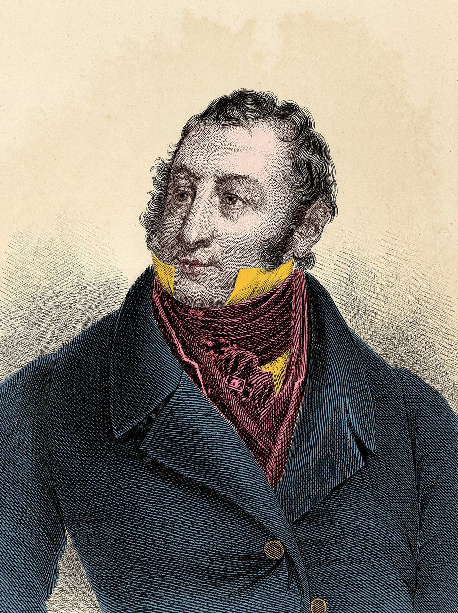 Portret Gioacchino Rossiniego (1792-1868) autorstwa Unknown artist