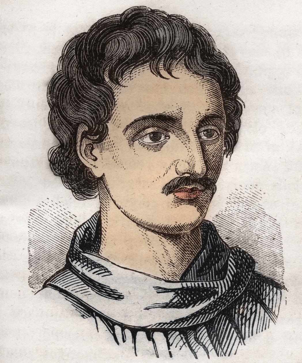 Portret Giordano Bruno (1548-1600) Włoski dominikanin, filozof, matematyk, poeta i astrolog. autorstwa Unknown artist