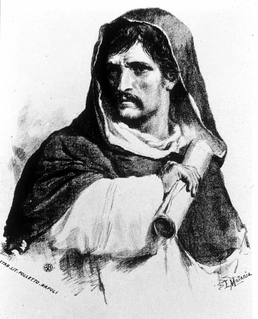 Portret Giordano Bruno (1548 - 1600) autorstwa Unknown artist