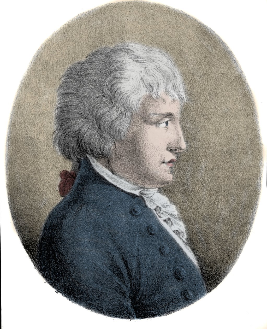 Portret Giovanniego Battisty Pergolesiego (Jean Baptiste Pergolese, Jean-Baptiste) (1710 - 1736), włoskiego kompozytora. Rycina XIX wieku. autorstwa Unknown artist