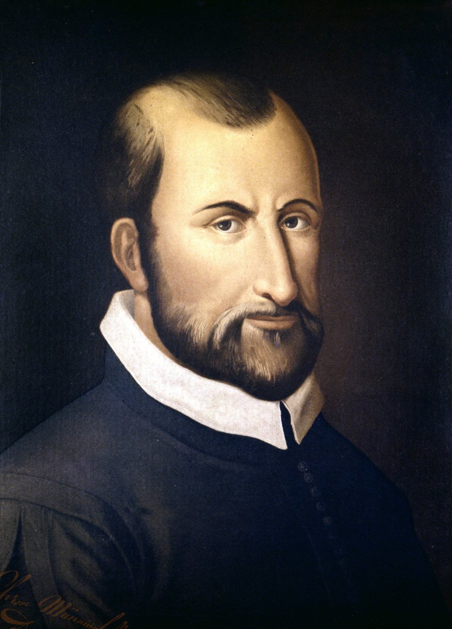 Portret Giovanniego Pierluigiego Da Palestrina (1525 - 1594), włoskiego kompozytora, Konserwatorium w Mediolanie autorstwa Unknown artist
