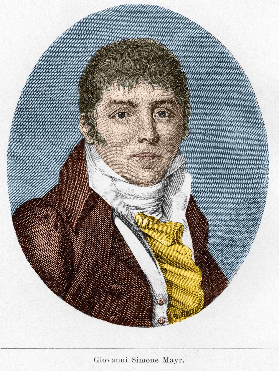 Portret Giovanniego Simone Mayra (Johann Simon Mayr), włoskiego kompozytora (1763-1845) autorstwa Unknown artist