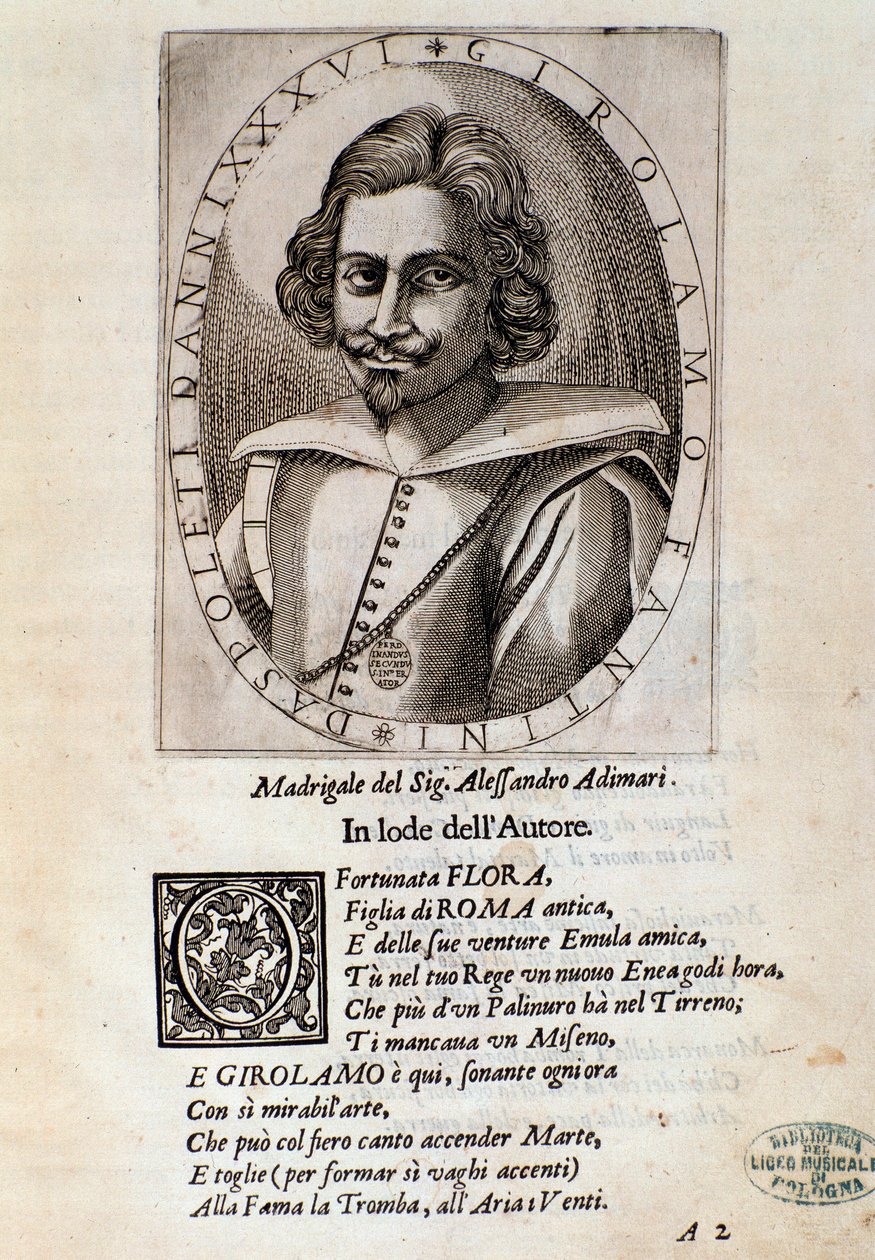 Portret Girolamo Fantiniego (rycina) autorstwa Unknown artist