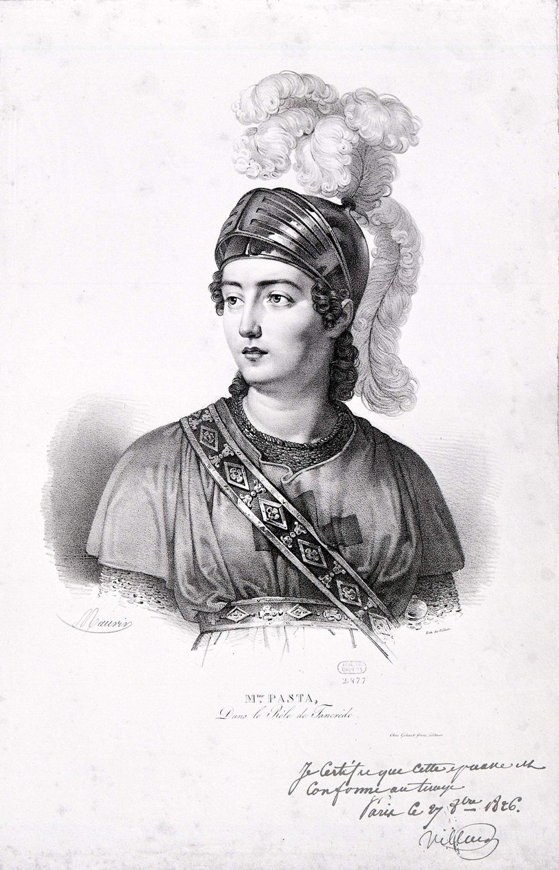 Portret makaronu Giuditta (1797-1865). autorstwa Unknown artist