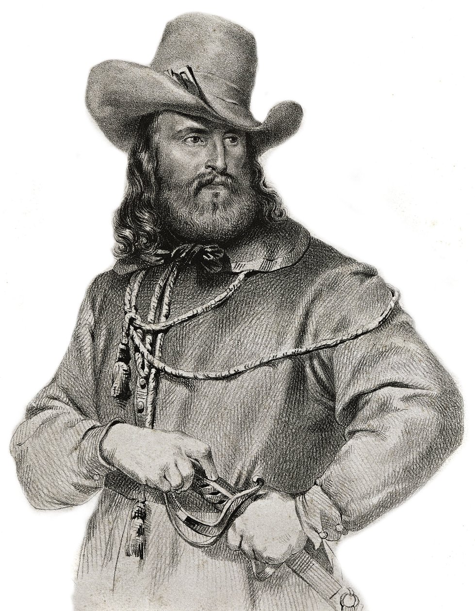 Portret Giuseppe Garibaldiego (1807-1882), generała, włoskiego patrioty i przywódcy autorstwa Unknown artist