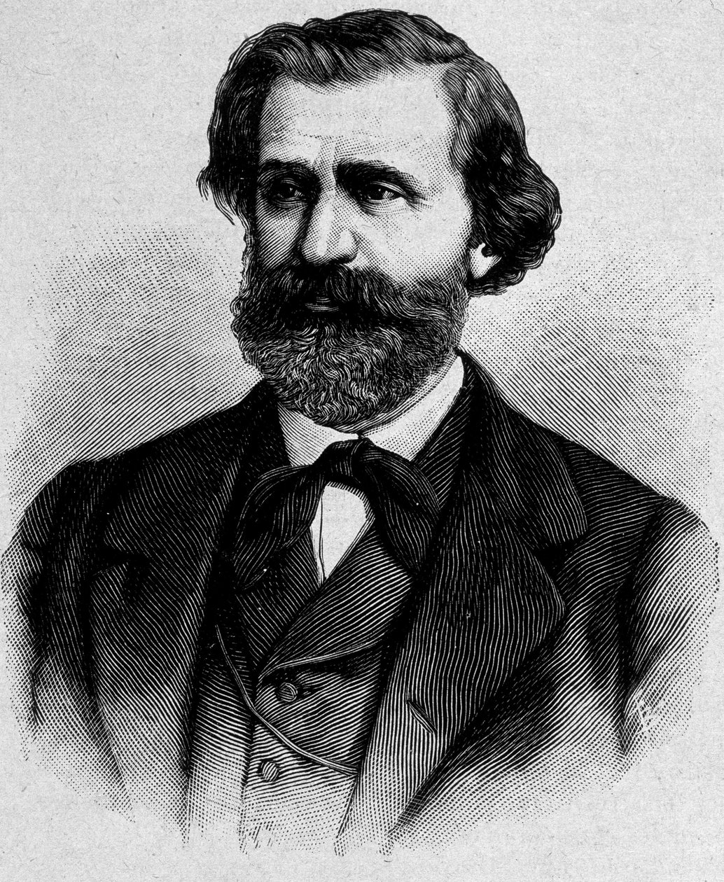 Portret Giuseppe Verdiego, włoskiego kompozytora (1813 - 1901) autorstwa Unknown artist