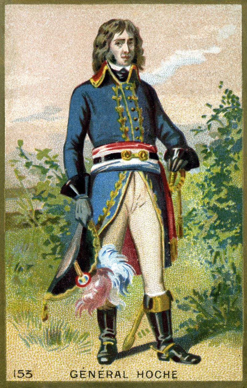 Portret generała Hochego (1768 - 1797). Chromolitografia z końca XIX wieku. autorstwa Unknown artist