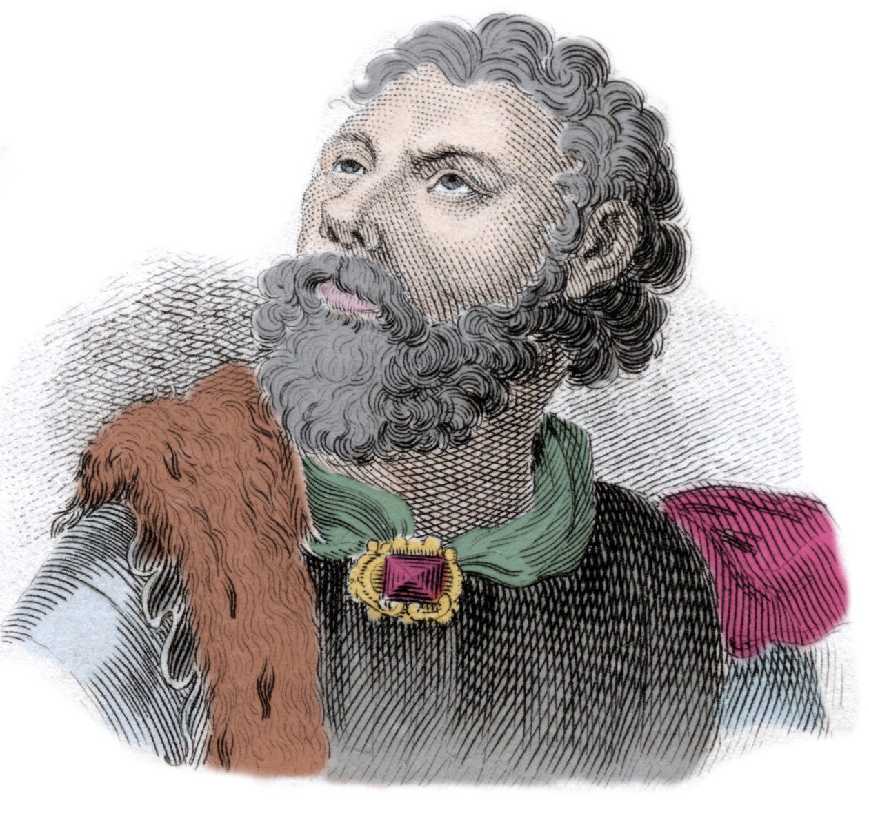Portret Godefroi (lub Godefroy) autorstwa Bouillon (1040/61-1100), księcia Basse Lorraine autorstwa Unknown artist