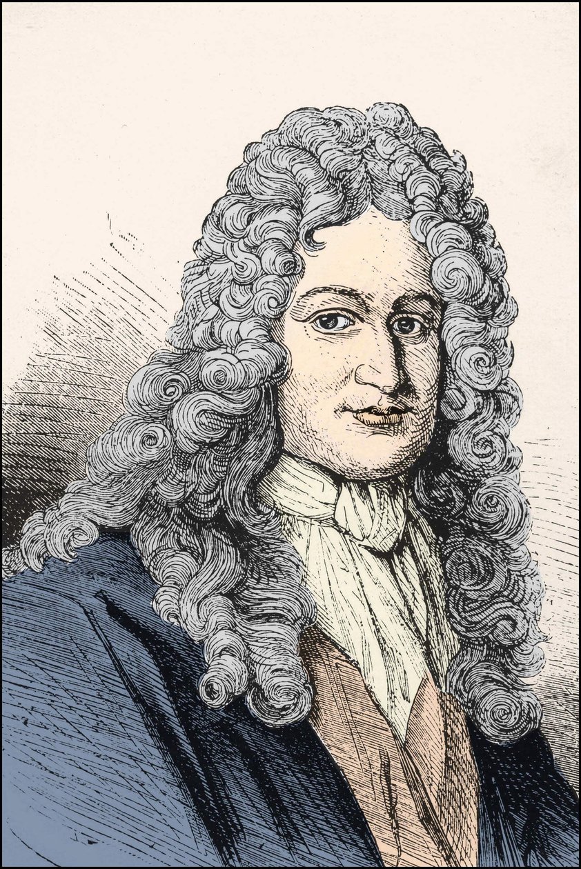 Portret Gottfrieda Wilhelma Leibniza (1646-1716), niemieckiego filozofa. autorstwa Unknown artist