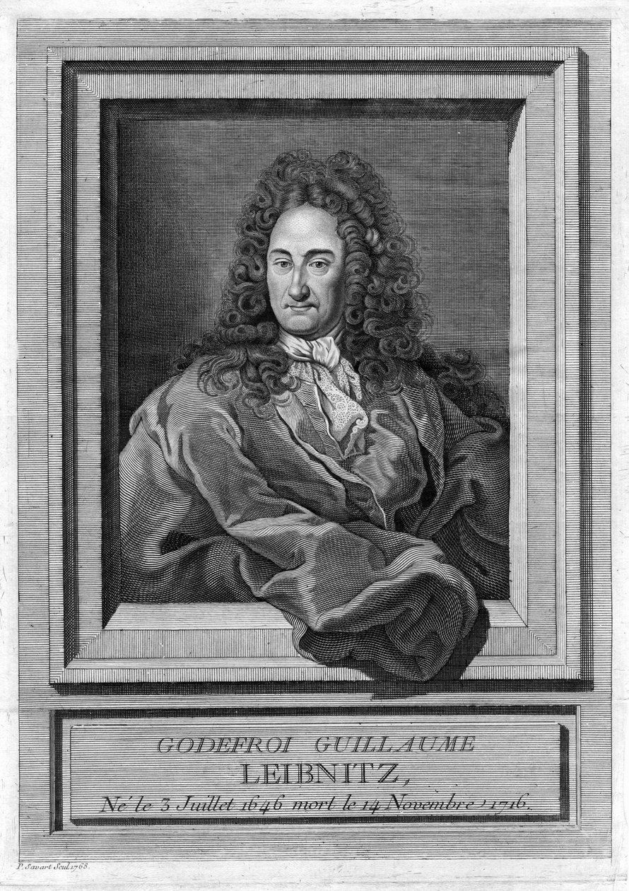 Portret Gottfrieda Wilhelma Leibniza (1646 - 1716) autorstwa Unknown artist
