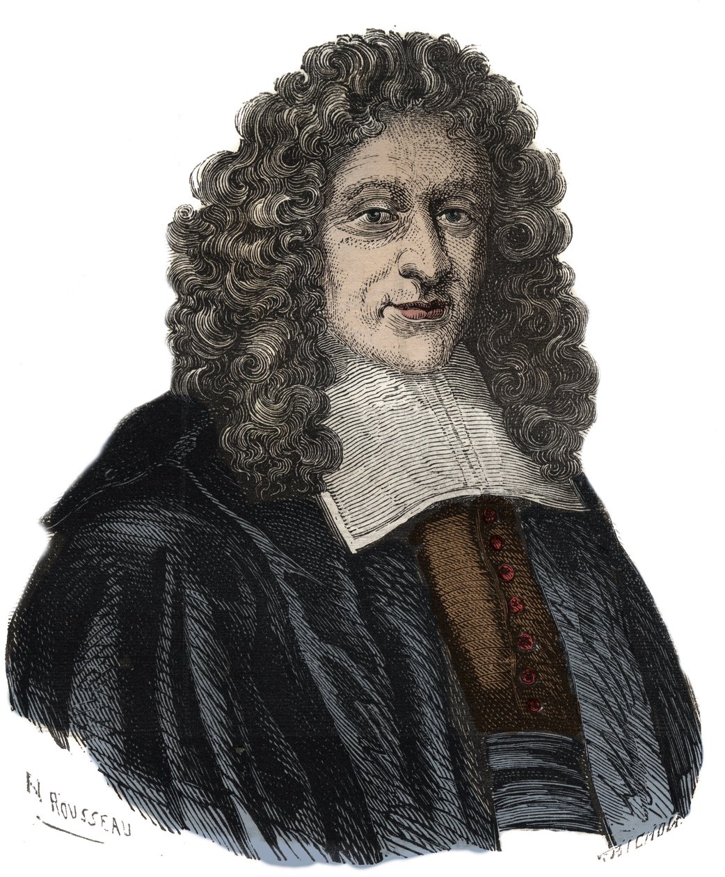 Portret Guillaume Amfrye, opata Chaulieu (1639 -1720) francuskiego poety libertyńskiego autorstwa Unknown artist