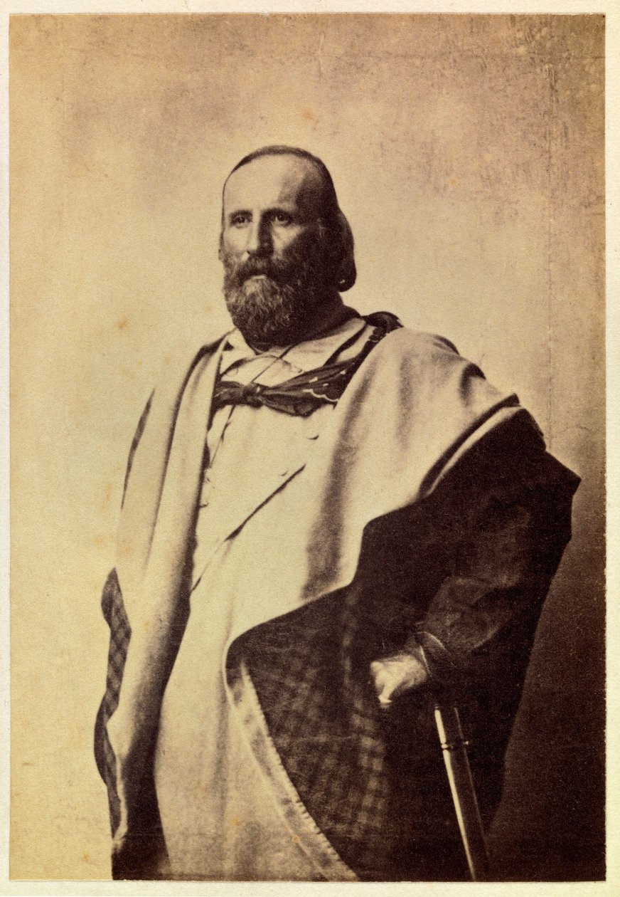 Portret Guiseppe Garibaldiego (1807-1882), kolekcja prywatna autorstwa Unknown artist