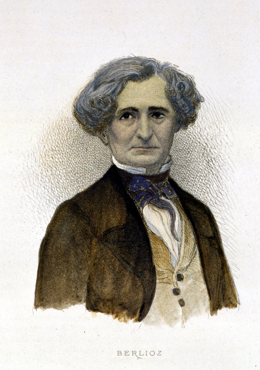 Portret Hectora Berlioza (1803-1869) - grawer autorstwa Unknown artist