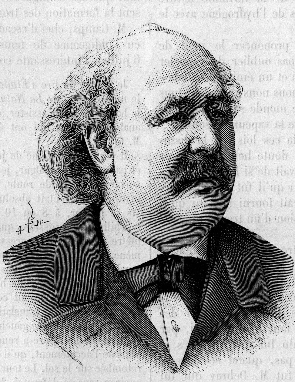 Portret Henri Jules Debray (1827-1888), francuskiego chemika. (Z fotografii Eugene