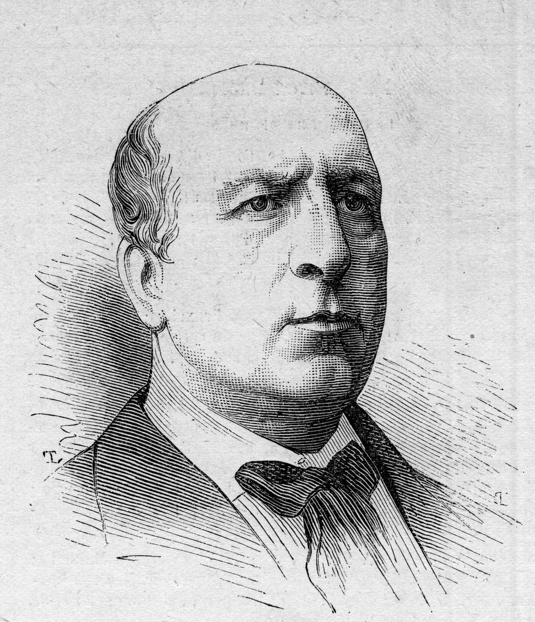 Portret Henri Maubanta (1821-1908), francuskiego komika, członka Komedii Francuskiej. Grawer w „”Le Monde Illustré””n¡1168 z dnia 16 sierpnia 1879 r. autorstwa Unknown artist