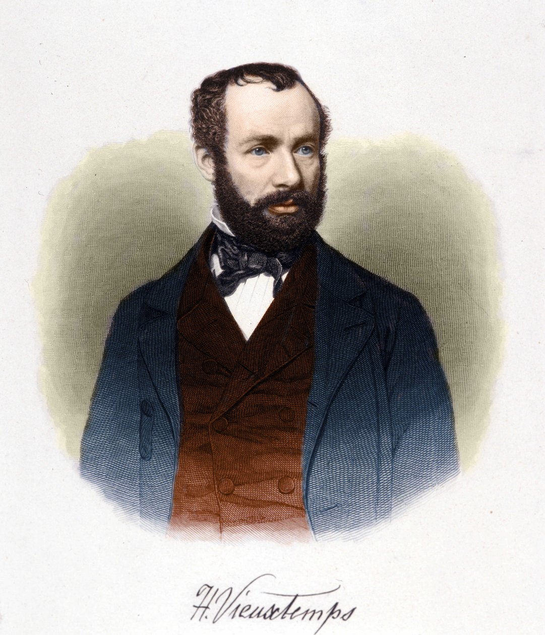 Portret Henri Vieuxtempsa (1820-1881), belgijskiego dyrygenta i kompozytora. autorstwa Unknown artist