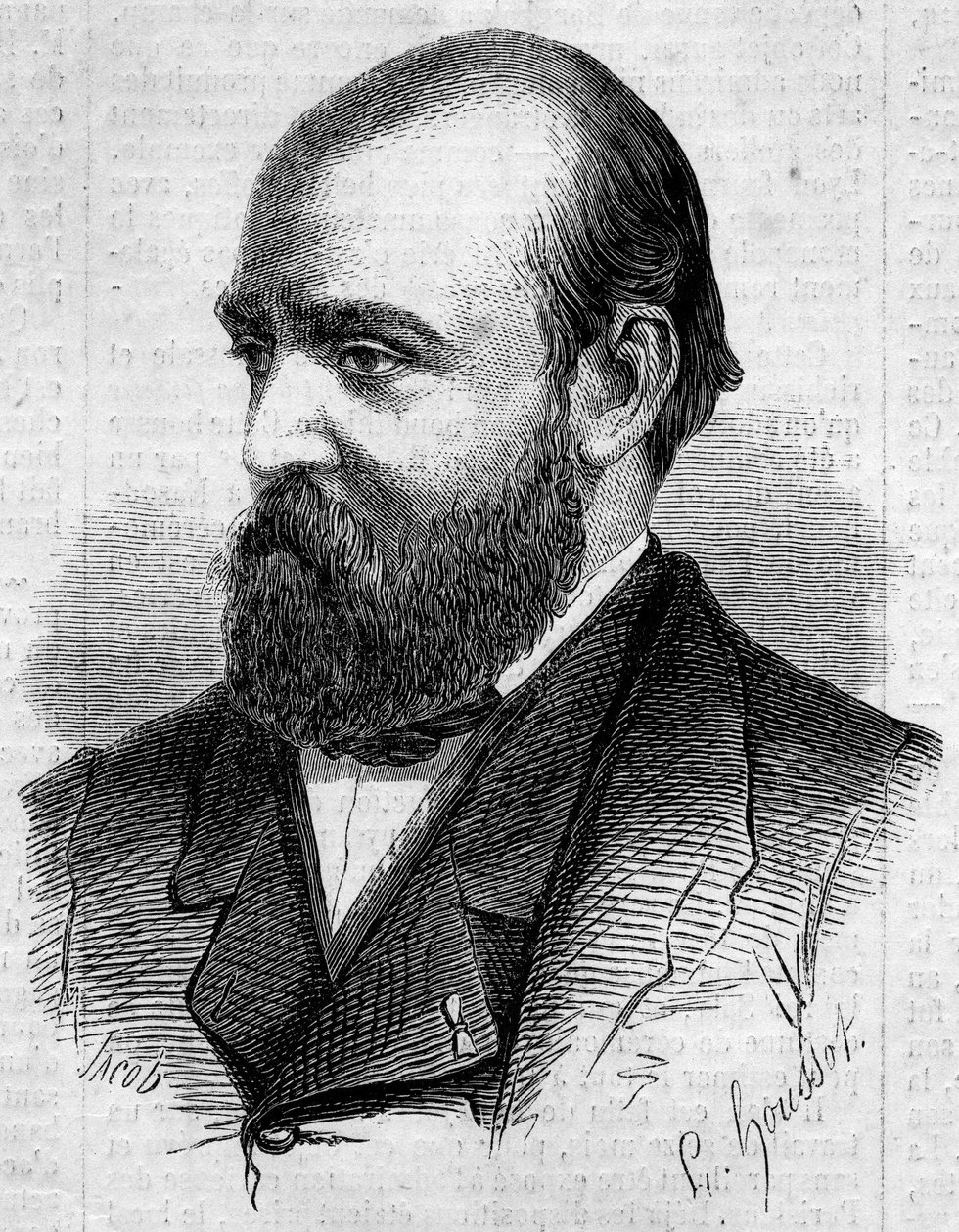 Portret Henryka Murgera (1822-1861), francuskiego pisarza. Grawer w „”Le Monde Illustré””n¡199 z 2 lutego 1861. autorstwa Unknown artist