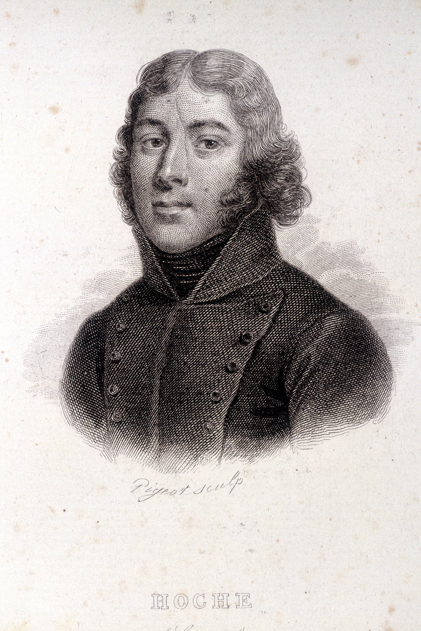 Portret Hochego, rycina z XIX wieku autorstwa Unknown artist