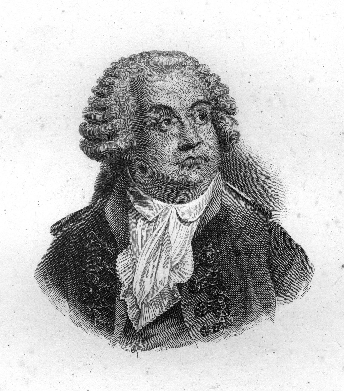 Portret Honore Gabriela (Honore-Gabriel) Riqueti, hrabiego Mirabeau (1749-1791), rycina z XIX wieku autorstwa Unknown artist