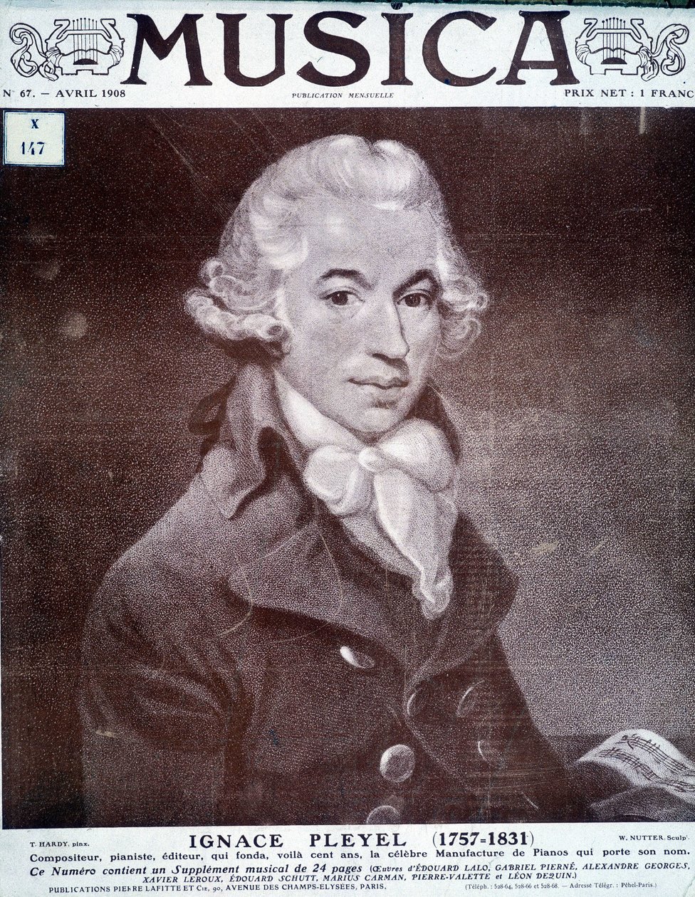 Portret Ignacego Pleyela, austriackiego kompozytora, pianisty i wydawcy (1757 - 1831). autorstwa Unknown artist