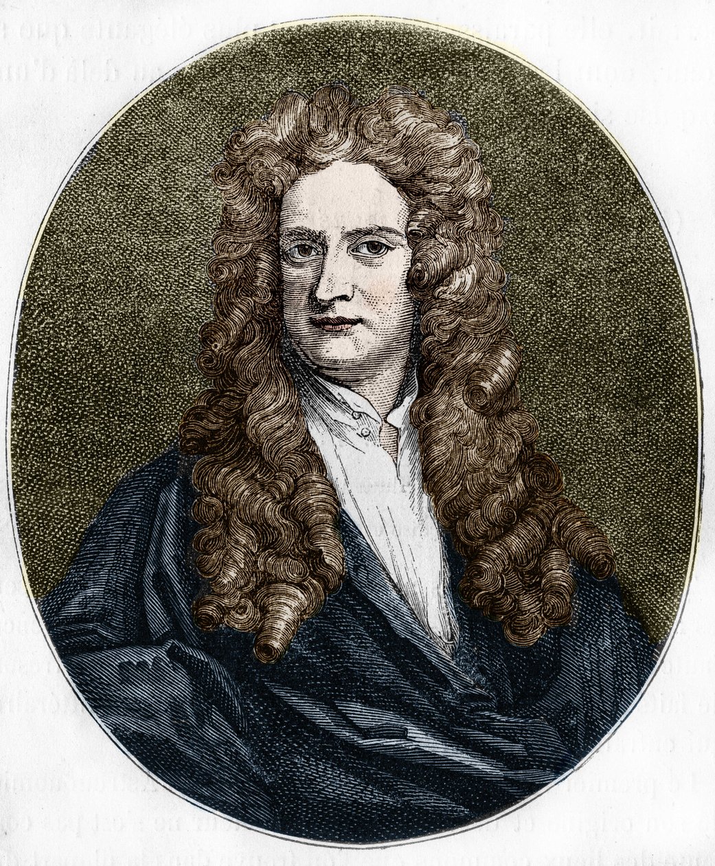 Portret Isaaca Newtona (1642-1727) fizyka angielskiego. autorstwa Unknown artist