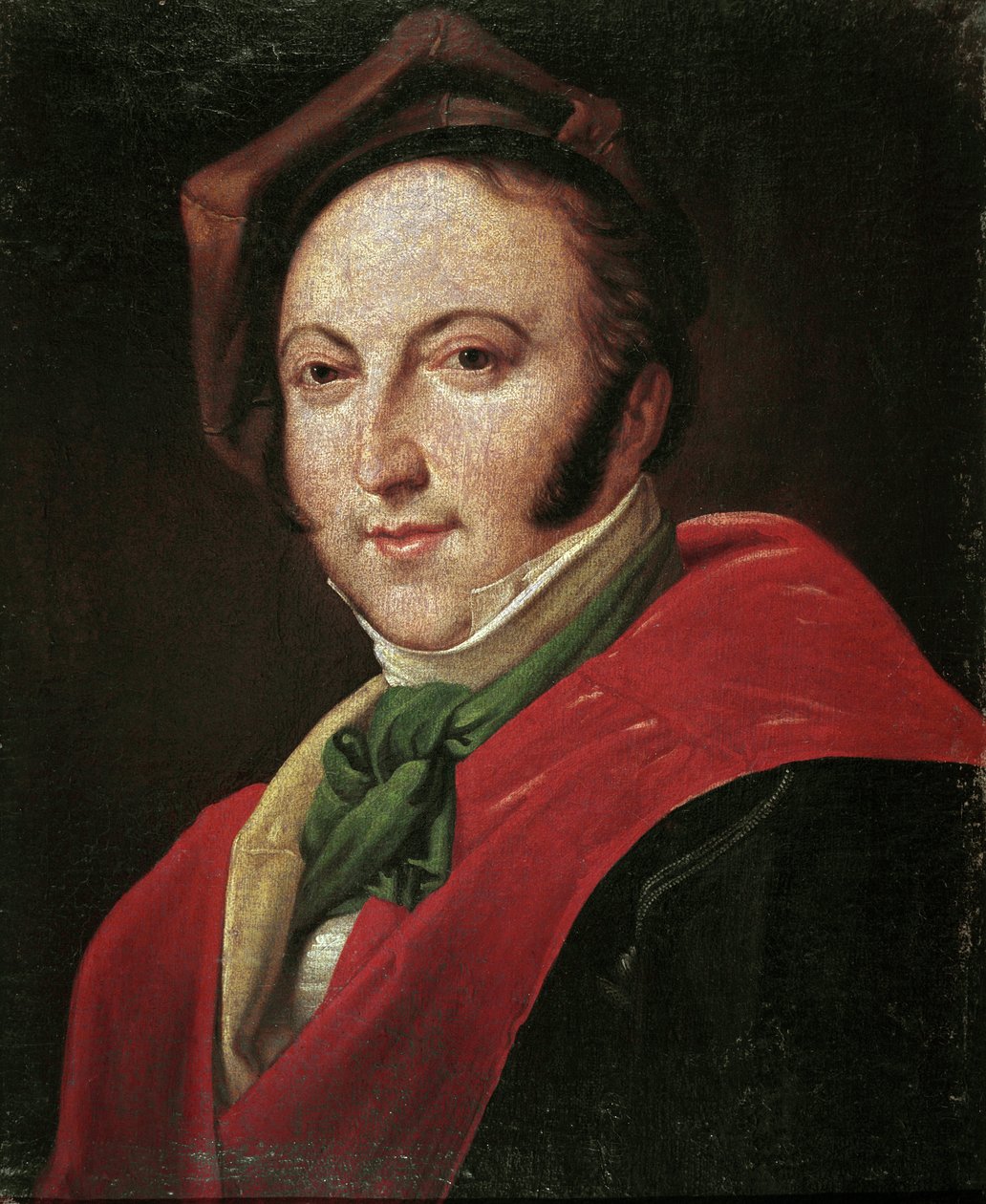 Portret włoskiego kompozytora Gioacchino Rossiniego (olej na płótnie) autorstwa Unknown artist