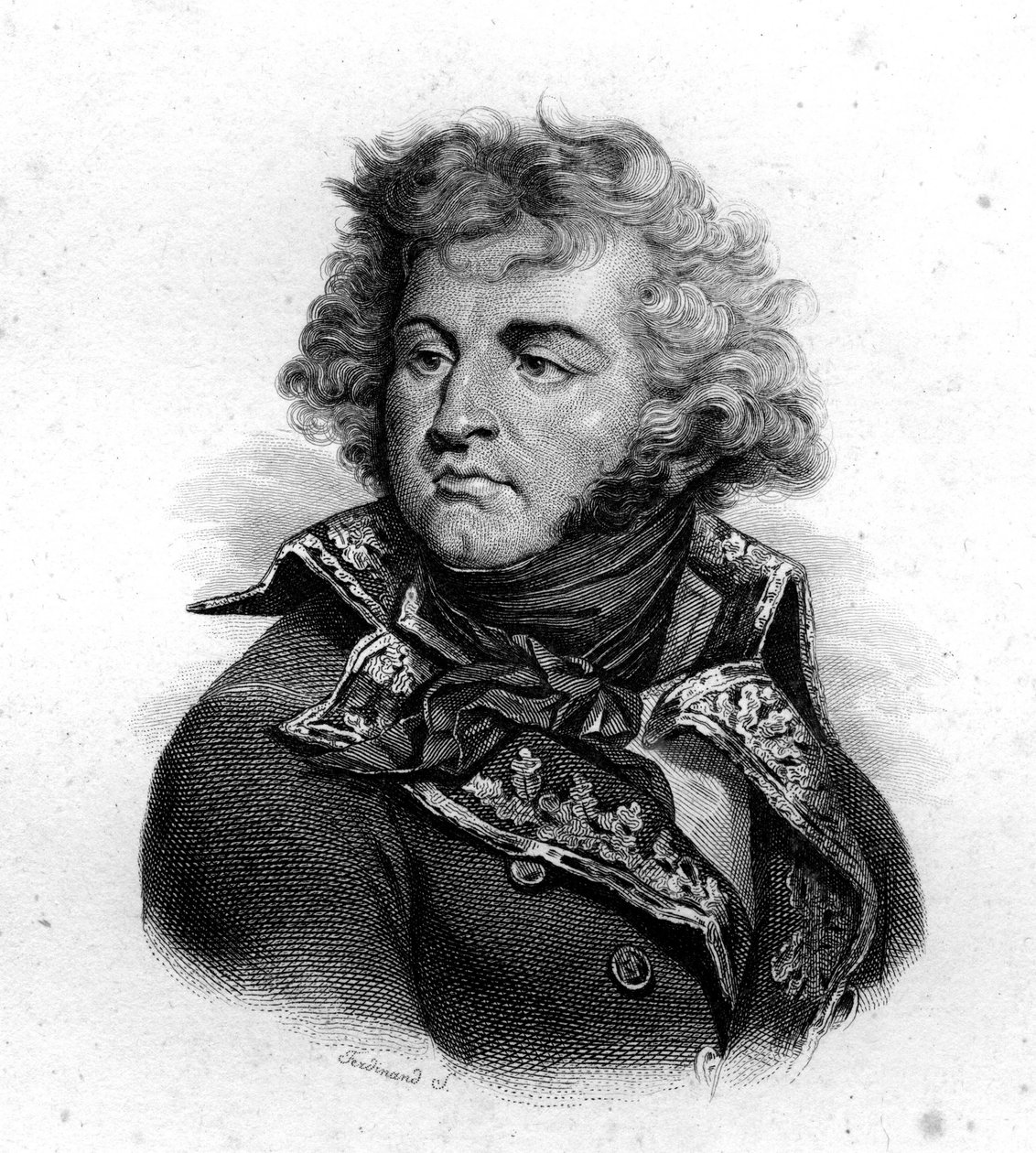 Portret J.B. Klebera, ur. 1754, zam. 1800, rycina XIX w. autorstwa Unknown artist