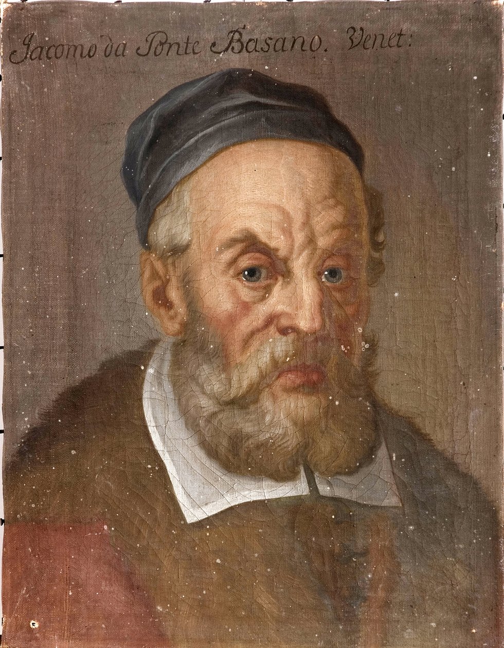 Portret Jacopo Bassano (Jacopo dal Ponte) (ok. 1510-1592), Anonim. Olej na płótnie, ok. 1590. Wymiar: 39x31 cm. Muzeum Narodowe w Sztokholmie autorstwa Unknown artist
