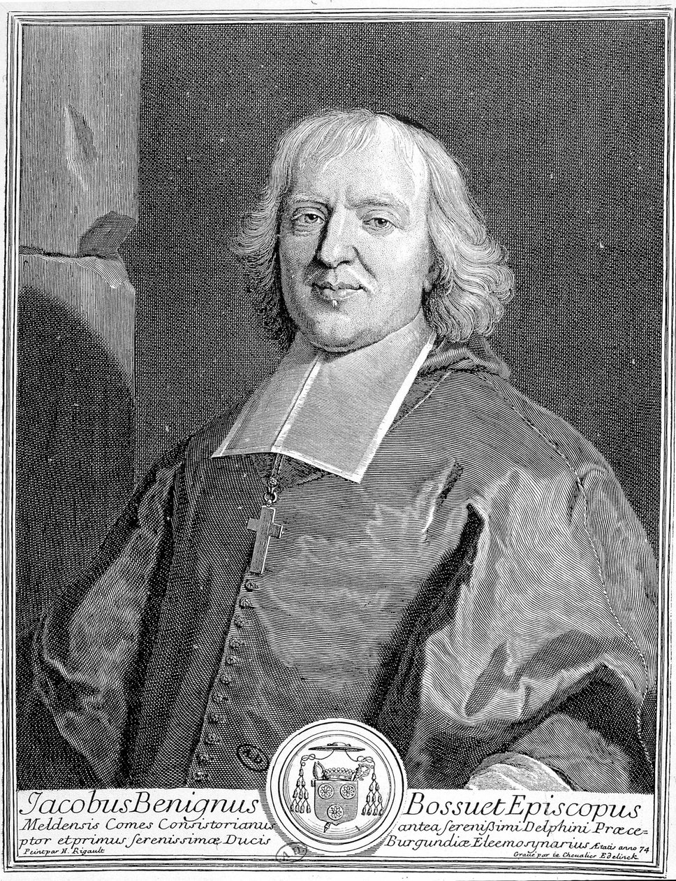 Portret Jacques-Benigne (Jacques Benigne) Bossuet (1627-1704). autorstwa Unknown artist