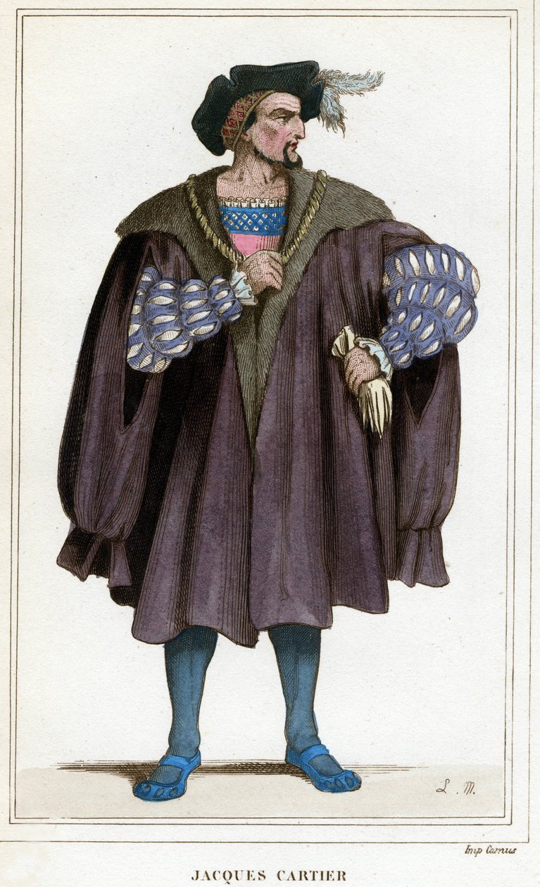 Portret Jacquesa Cartiera (1491 - 1557). autorstwa Unknown artist