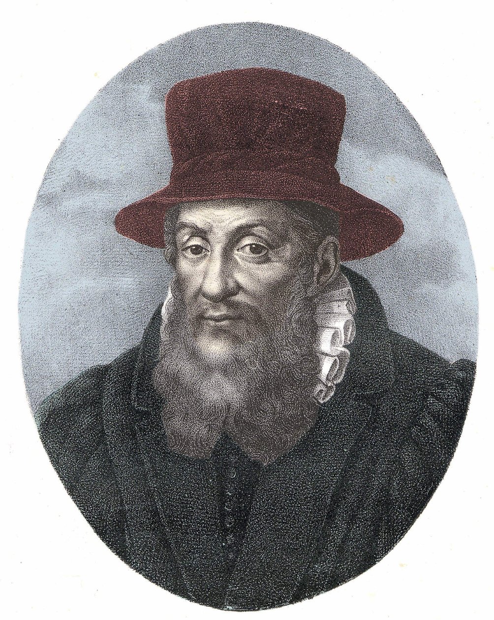 Portret Jacques Cujas (1520 - 1590) Francuski prawnik autorstwa Unknown artist