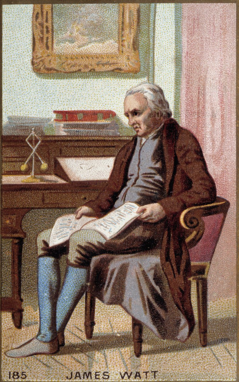 Portret Jamesa Watta (1736-1819), brytyjskiego inżyniera. autorstwa Unknown artist