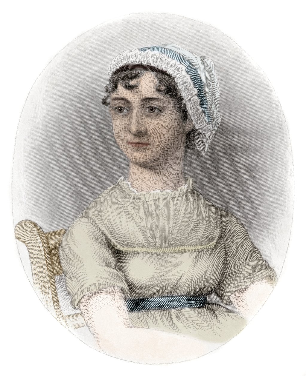Portret Jane Austen (1775-1817) - Portret angielskiej pisarki Jane Austen (1775-1817) autorstwa Unknown artist