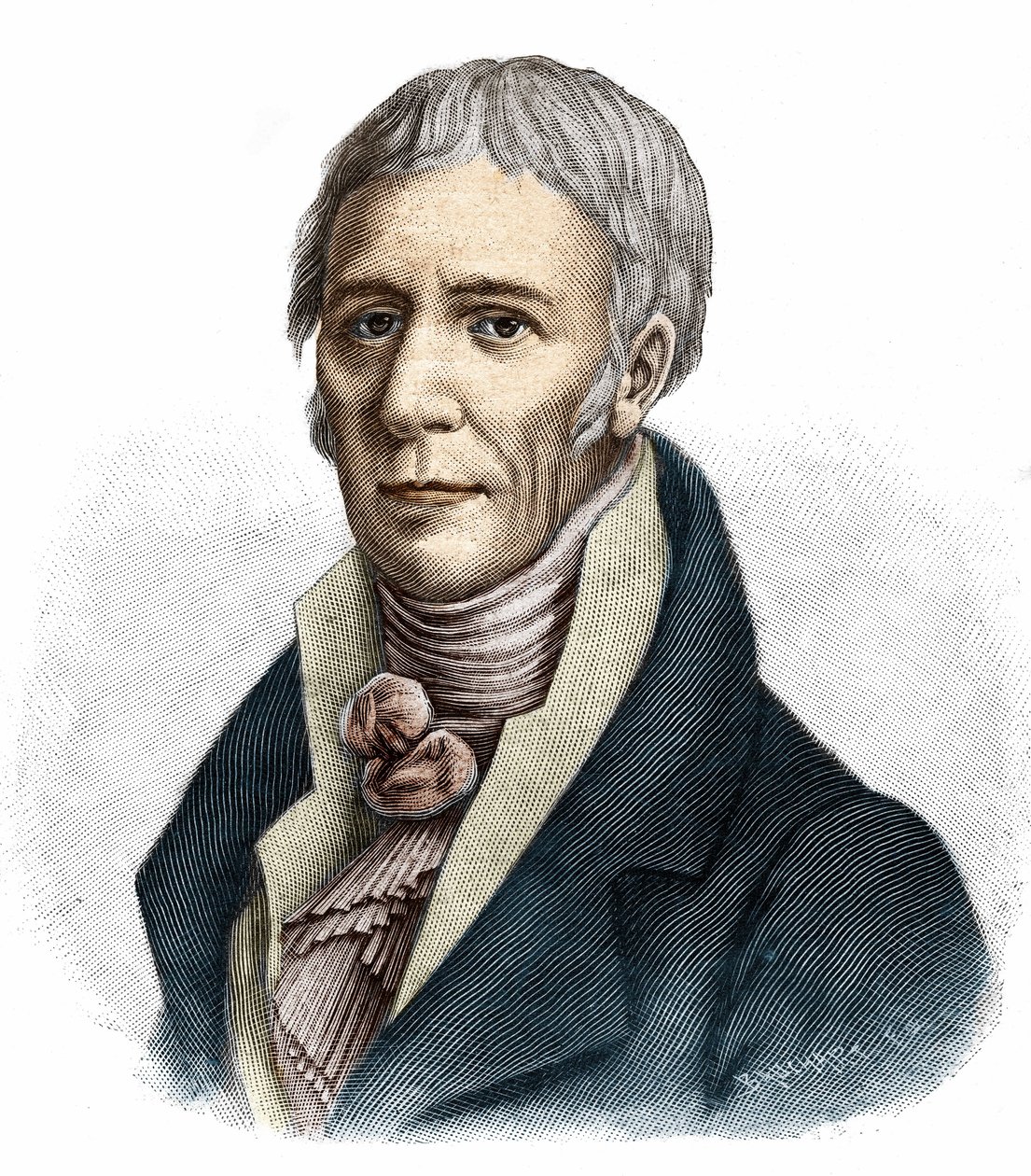 Portret Jean-Baptiste (Jean Baptiste) Lamarck (1744-1829). autorstwa Unknown artist