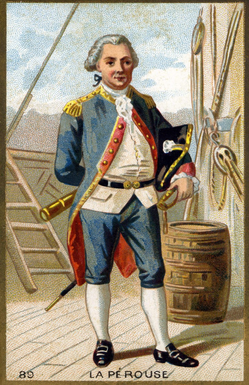 Portret Jean-Francois Galaup, hrabiego La Perouse (Jean Francois Laperouse autorstwa Unknown artist