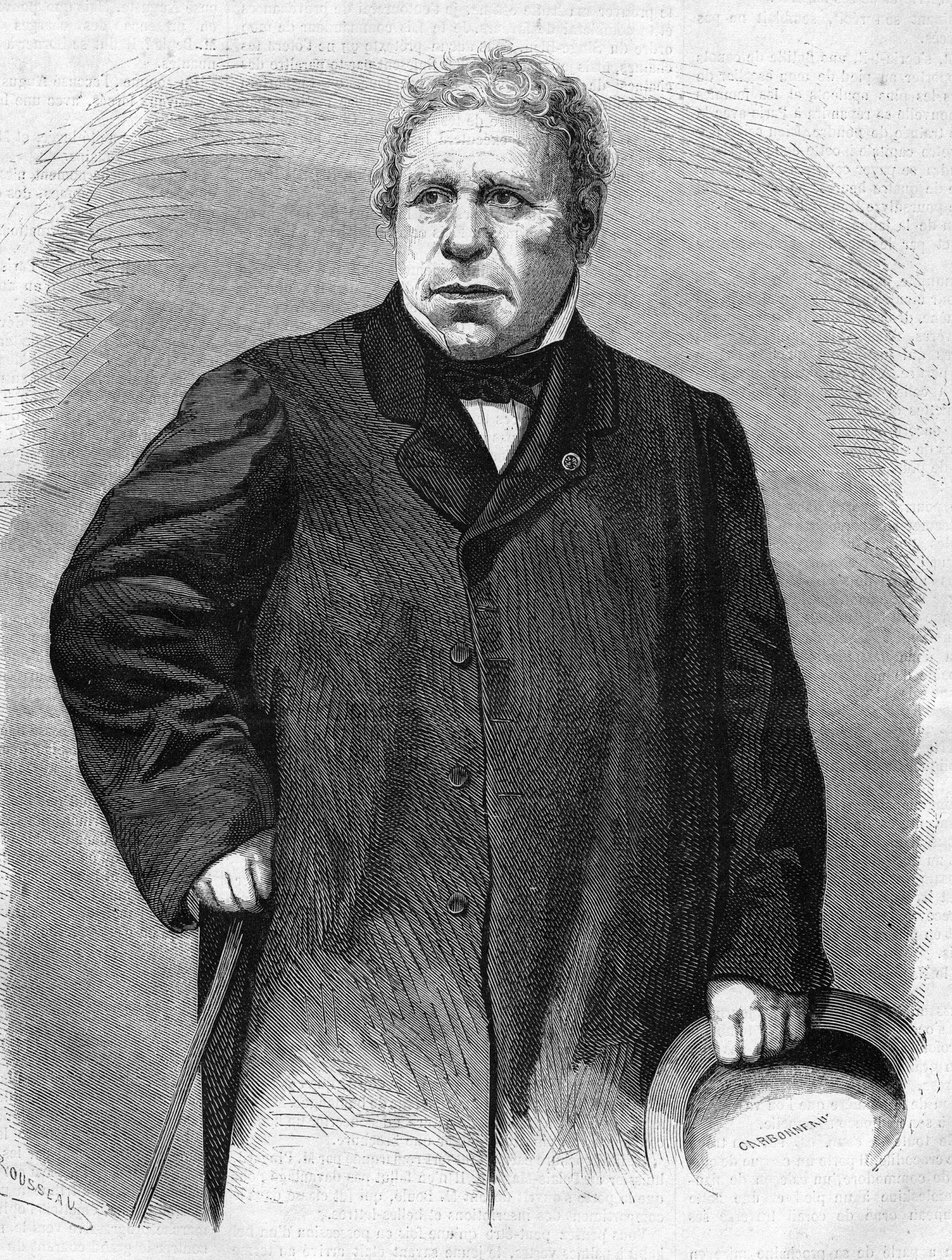 Portret Jean Auguste Dominique Ingres (1780-1867). Malarz francuski. autorstwa Unknown artist