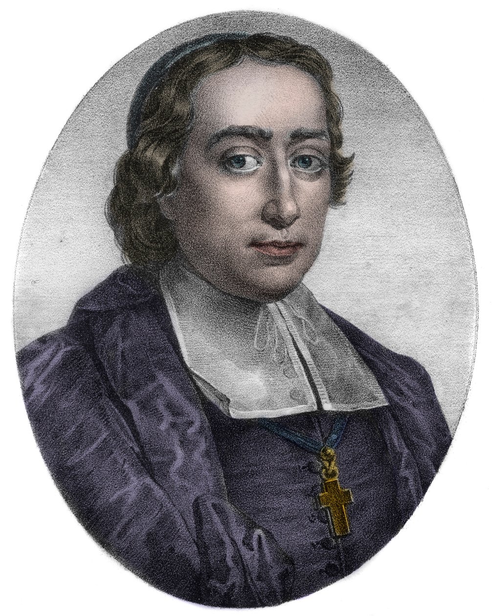 Portret Jean Baptiste (Jean-Baptiste) Massillon (1663-1742), francuski katolicki biskup i kaznodzieja, biskup Clermont - Portret francuskiego kaznodziei i człowieka kościoła Jean Baptiste (Jean-Baptiste) Massillon (1663-1742) autorstwa Unknown artist