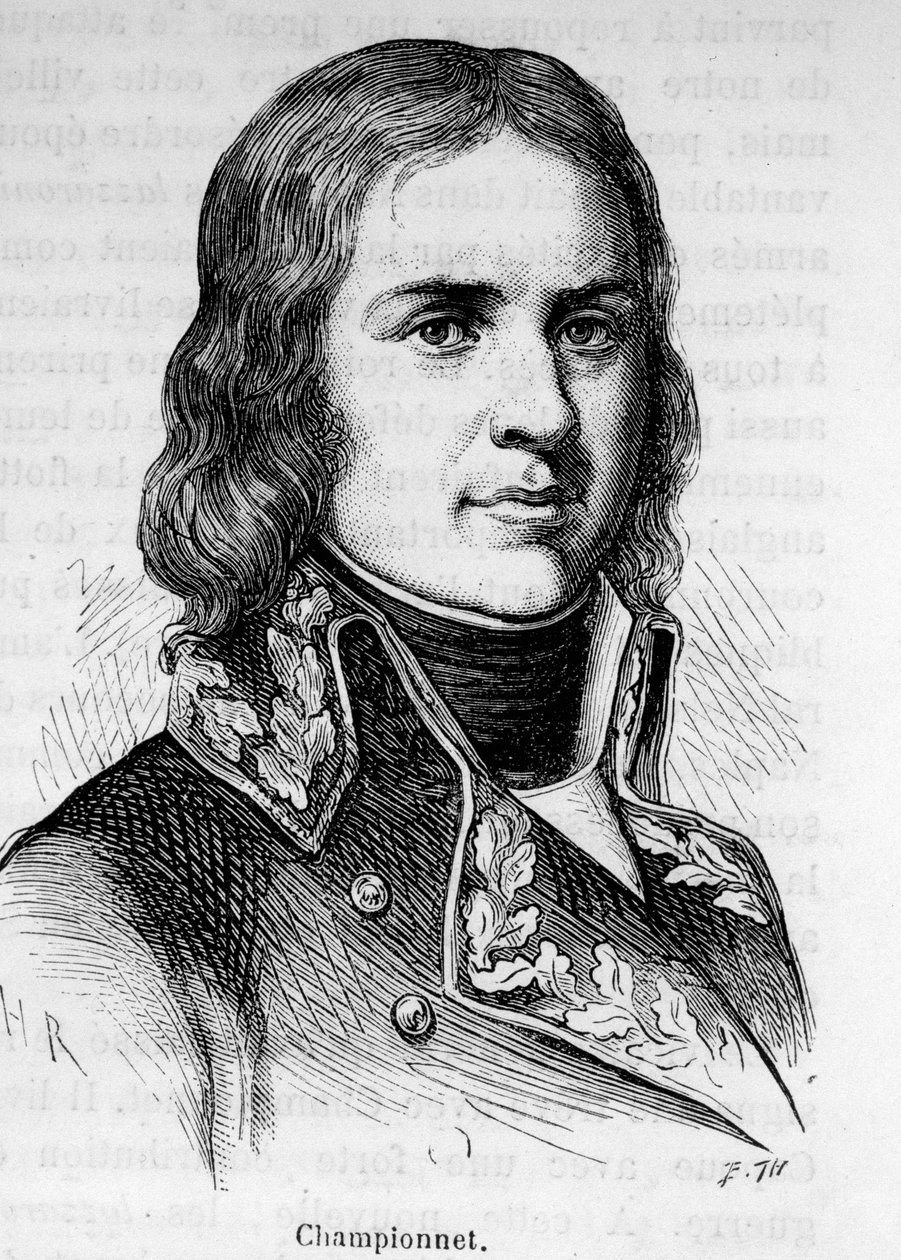 Portret Jean Etienne Championeta (1762-1800), francuskiego generała, brał udział w kampaniach rewolucji. autorstwa Unknown artist