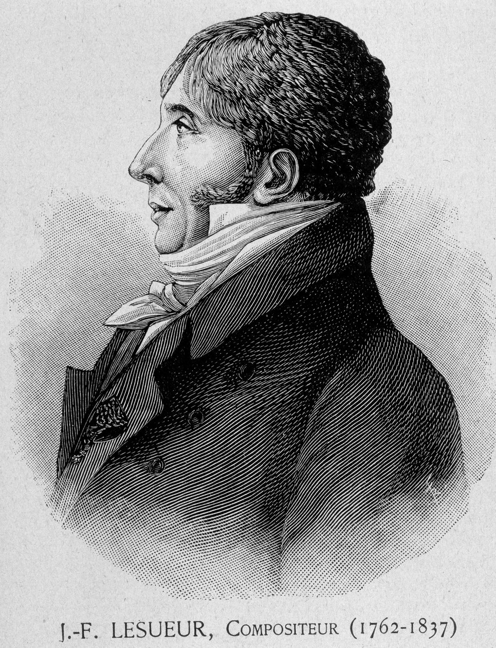 Portret Jeana Francois Lesueura (1762 - 1837), francuskiego kompozytora autorstwa Unknown artist