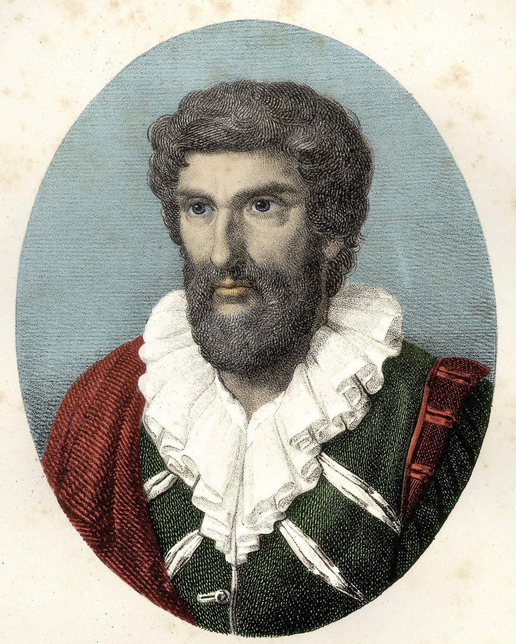 Portret Jeana Goujona (1510 - v. 1566) francuskiego rzeźbiarza, projektanta i architekta. autorstwa Unknown artist