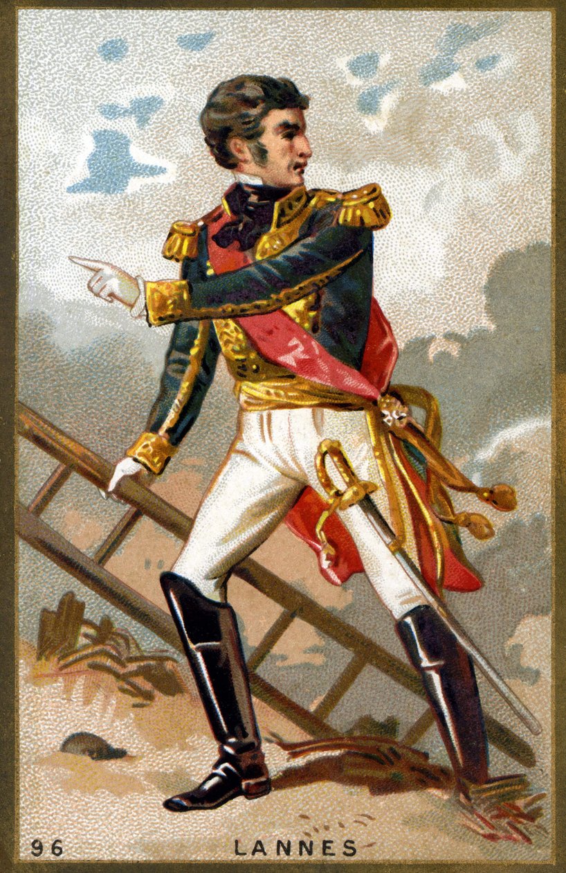 Portret Jeana Lannesa, księcia Montebello (1769 - 1809), marszałka Francji. Chromolitografia XIX wieku. autorstwa Unknown artist