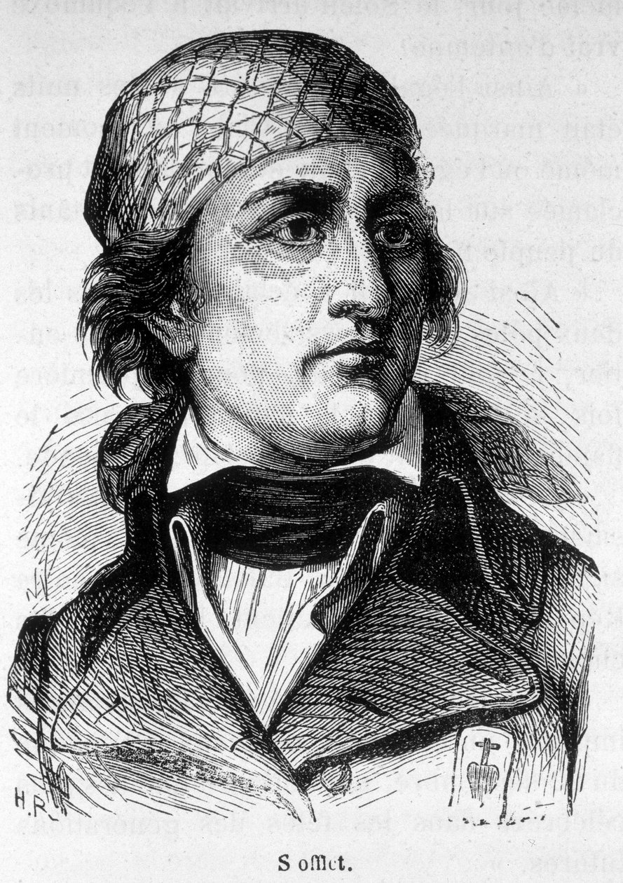 Portret Jeana Nicolasa Stoffleta (1753-1796), aktora buntu wandejskiego. autorstwa Unknown artist