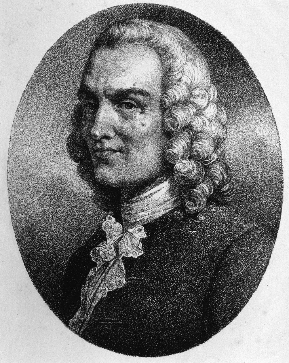 Portret Jean-Philippe (Jean-Philippe) Rameau (1683-1764) autorstwa Unknown artist