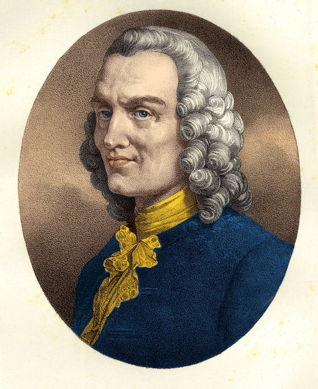 Portret Jean-Philippe (Jean-Philippe) Rameau (1683-1764) autorstwa Unknown artist