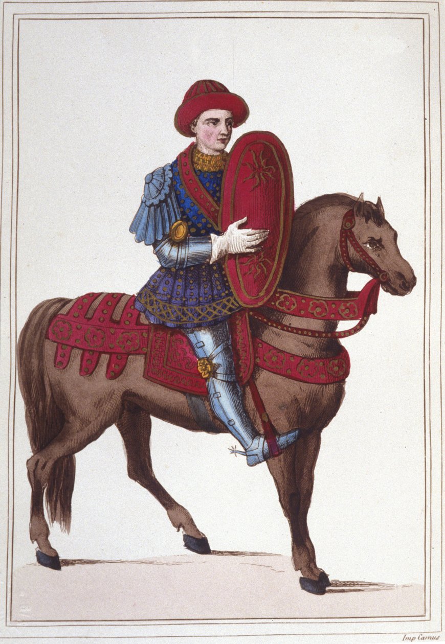 Portret Jeana Potona, lorda Xaintrailles lub Saintrailles Maréchal we Francji (ok. 1400-1461) Był jednym z towarzyszy Joanny d