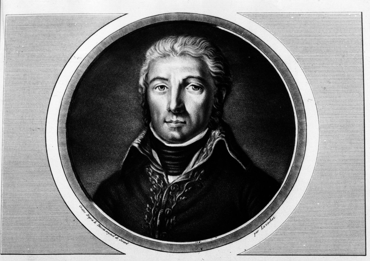 Portret Jean Victor (Jean-Victor) Moreau (1763-1813) generał Armee du Rhine. Grawer w „”Kompletny zbiór obrazów historycznych rewolucji francuskiej, w trzech tomach.””” 1804. autorstwa Unknown artist
