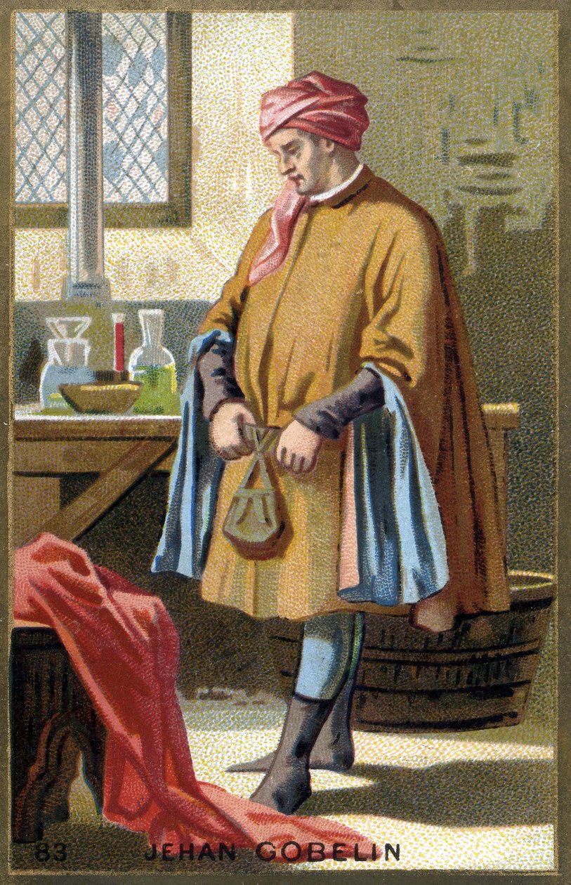Portret Jehana Gobelina, pralni chemicznej z XV wieku. autorstwa Unknown artist