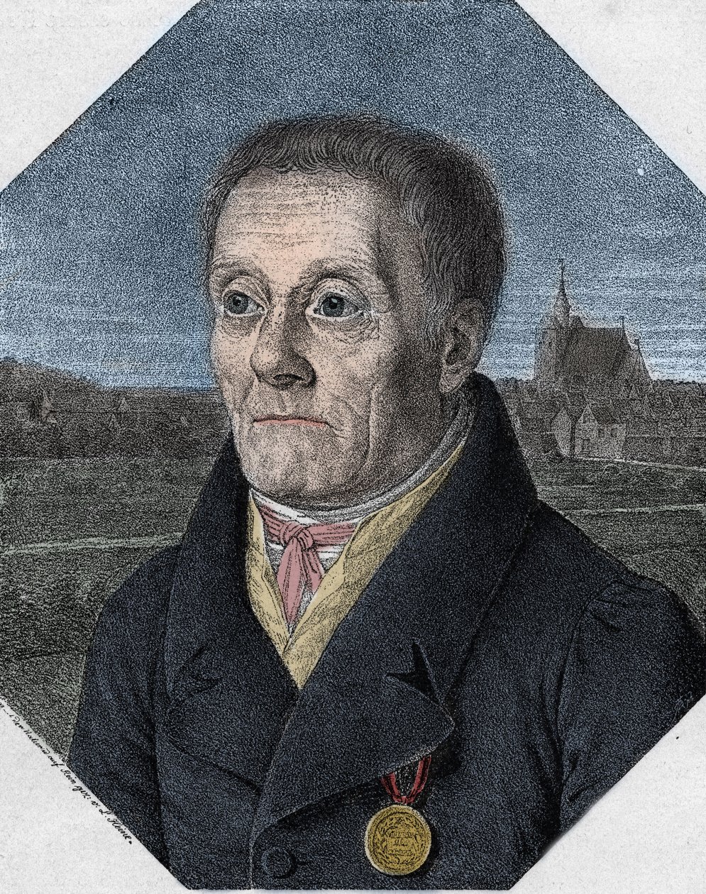 Portret Joachima Christiana Nettelbecka autorstwa Unknown artist